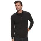 Men's Marc Anthony Slim-fit Soft-touch Modal Full-zip Mockneck Sweater, Size: Small, Oxford