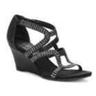New Yok Transit Natural Women's Wedge Sandals, Size: Medium (6.5), Black
