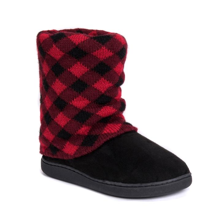 Women's Muk Luks Raquel Boot Slippers, Size: Small, Dark Red