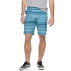 Men's Ocean Current Harbour Striped Shorts, Size: 33, Med Blue
