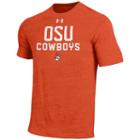 Men's Under Armour Oklahoma State Cowboys Triblend Tee, Size: Small, Orange