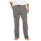 Men's Croft & Barrow&reg; True Comfort Slubbed Knit Lounge Pants, Size: Large, Black