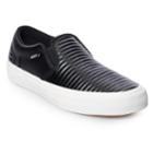 Vans Asher Dx Women's Leather Skate Shoes, Size: 9, Black