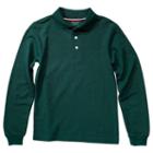 Boys 4-20 French Toast School Uniform Long-sleeve Pique Polo, Boy's, Size: 8, Green