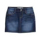 Girls 7-16 Rewash Denim Skirt, Size: 14, Blue