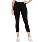 Women's Gloria Vanderbilt Jersey Capri Leggings, Size: Medium, Black