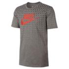 Men's Nike Futura Print Graphic Tee, Size: Medium, Grey Other