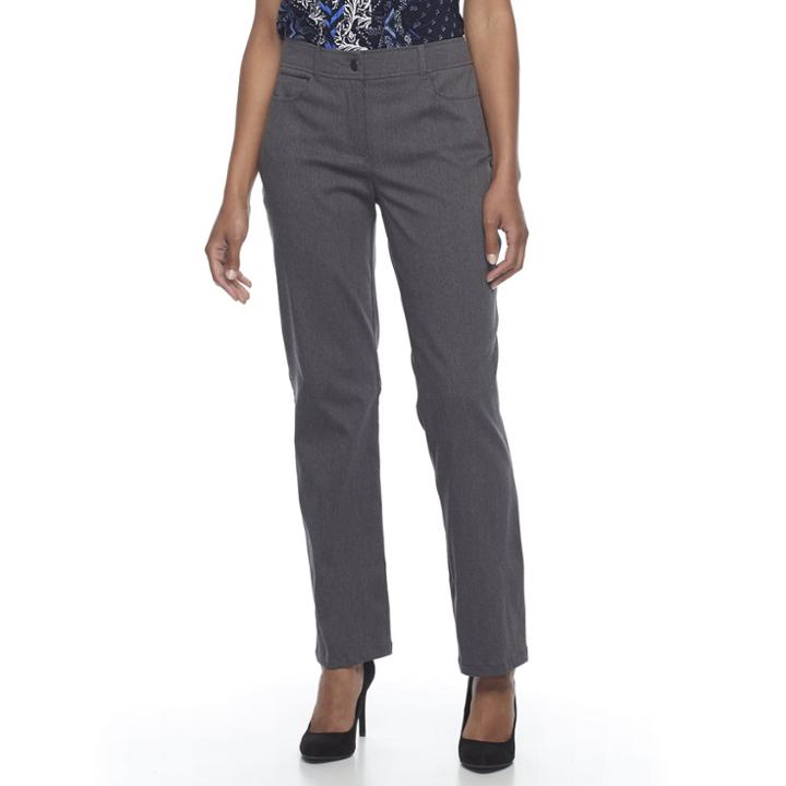 Women's Dana Buchman Millennium Crop Pants, Size: 4, Grey Other
