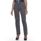 Women's Dana Buchman Millennium Crop Pants, Size: 4, Grey Other