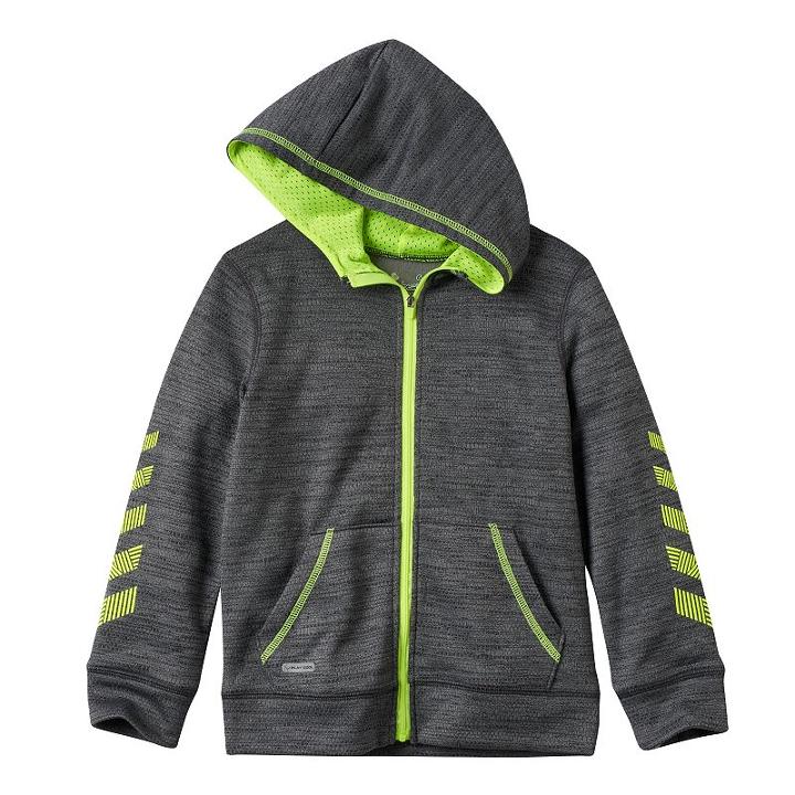 Boys 4-7x Jumping Beans&reg; Performance Zip-up Hoodie, Boy's, Size: 4, Black