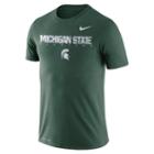 Men's Nike Michigan State Spartans Facility Tee, Size: Medium, Green