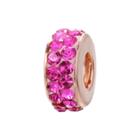 Individuality Beads 14k Rose Gold Over Silver Crystal Bead, Women's, Pink