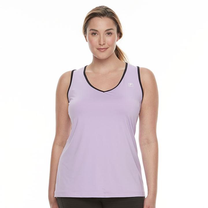 Plus Size Fila Sport&reg; Core Essential Workout Tank, Women's, Size: 3xl, Lt Purple