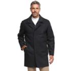 Men's Chaps Herringbone Wool-blend Top Coat, Size: 48 Long, Blue (navy)