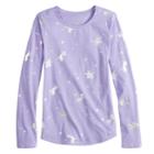 Girls 7-16 & Plus Size So&reg; Long Sleeve Core Tee, Size: 16 1/2, Lt Purple