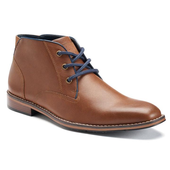 Sonoma Goods For Life Men's Textured Boots, Size: Medium (9), Brown