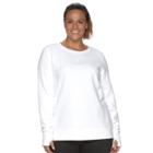 Plus Size Tek Gear&reg; Fleece Sweatshirt, Women's, Size: 2xl, White
