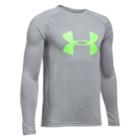 Boys 8-20 Under Armour Big Logo Tee, Size: Large, Med Grey