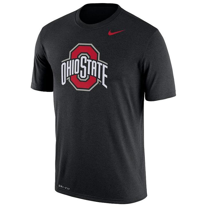 Men's Nike Ohio State Buckeyes Legend Dri-fit Tee, Size: Small, Black