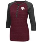 Women's Campus Heritage Texas A & M Aggies 3/4-sleeve Henley Tee, Size: Large, Med Red