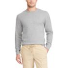 Men's Chaps Classic-fit Birdseye Crewneck Sweater, Size: Xl, Grey