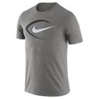 Men's Nike Football Dri-fit Tee, Size: Small, Grey Other