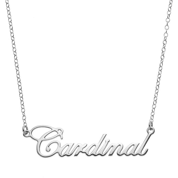 Fiora Sterling Silver Stanford Cardinal Necklace, Women's, Size: 16, Grey