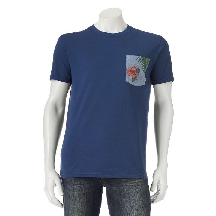 Men's Vans Blooming Tee, Size: Small, Dark Blue