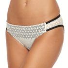 Women's Apt. 9&reg; Crochet Scoop Bikini Bottoms, Size: Xxl, Beig/green (beig/khaki)