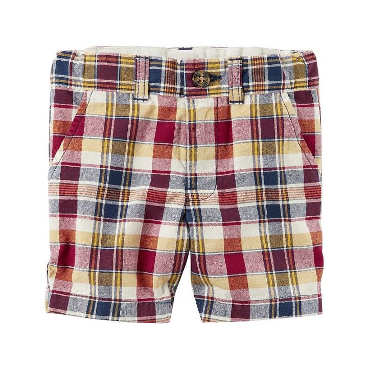 Baby Boy Carter's Plaid Flat Front Shorts, Size: 6 Months, Ovrfl Oth