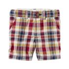Baby Boy Carter's Plaid Flat Front Shorts, Size: 6 Months, Ovrfl Oth