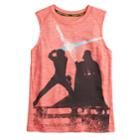 Boys 4-7x Star Wars A Collection For Kohl's Luke Skywalker And Darth Vader Light Saber Tank, Size: 6, Med Red