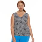 Plus Size Soybu Reversible Bar-back Tank, Women's, Size: 2xl, White Oth