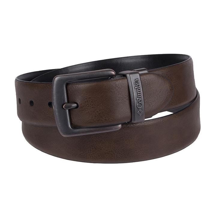 Men's Columbia Reversible Belt, Size: 40, Dark Brown