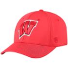 Adult Top Of The World Wisconsin Badgers Pitted Memory-fit Cap, Men's, Med Red