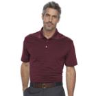 Men's Haggar Classic-fit Windowpane Performance Polo, Size: Small, Drk Purple