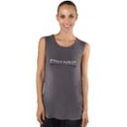 Women's Spalding Sleeveless Logo Graphic Tee, Size: Medium, Black