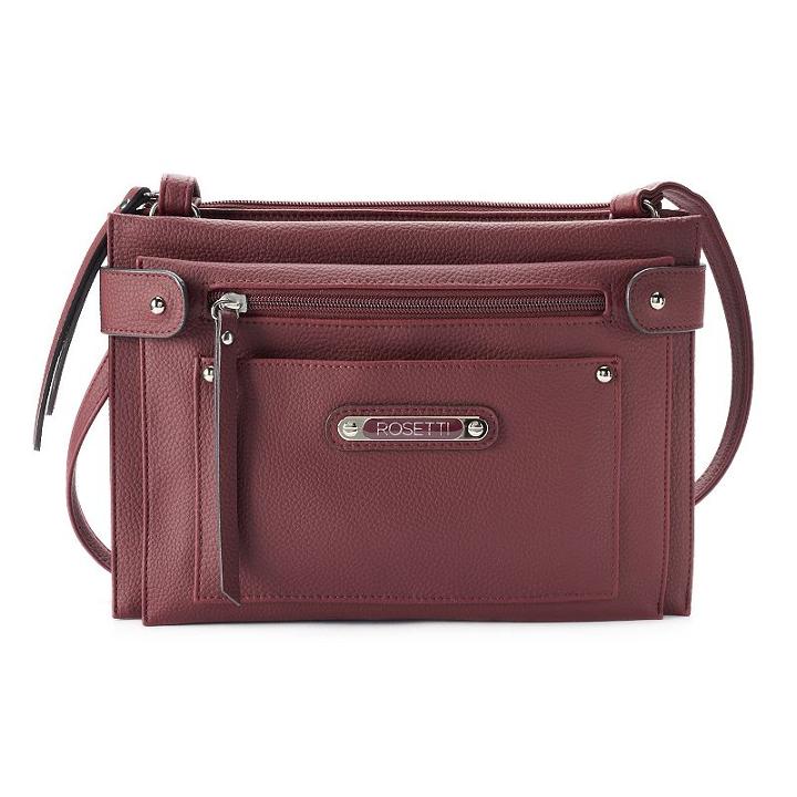 Rosetti Zuma Triple Entry Crossbody Bag, Women's, Dark Red