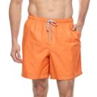 Big & Tall Croft & Barrow&reg; Solid Swim Trunks, Men's, Size: L Tall, Drk Orange