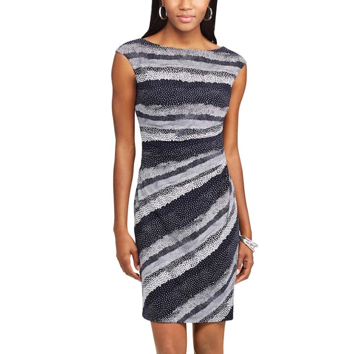 Women's Chaps Floral Sheath Dress, Size: Xs, Natural
