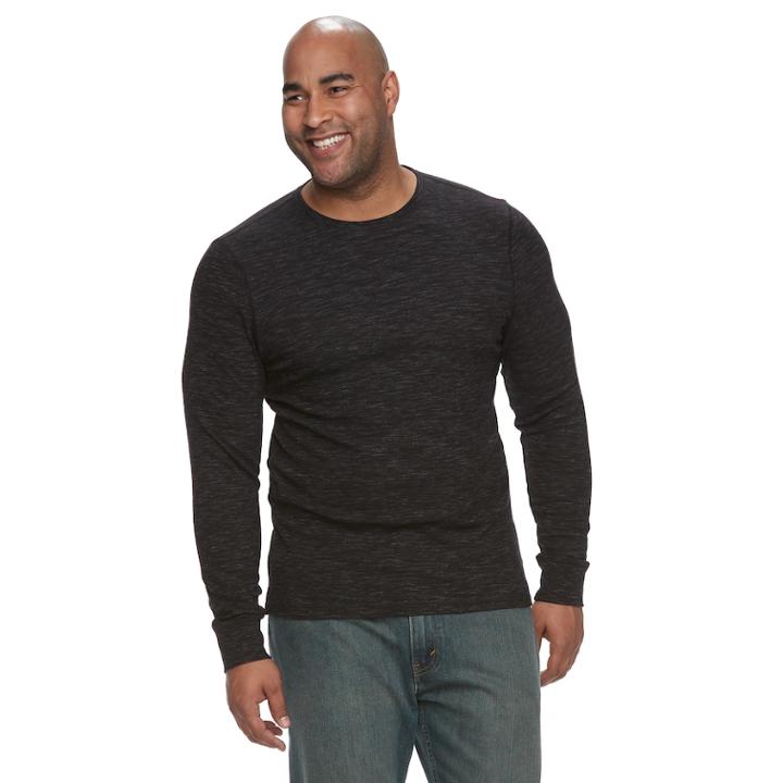 Big & Tall Urban Pipeline&reg; Maxflex Stretch Thermal Regular-fit Raglan Tee, Men's, Size: Xl Tall, Grey