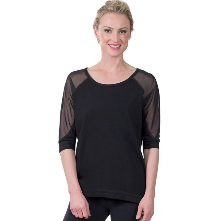 Women's Soybu Acro Dolman Sleeve Top, Size: Large, Black