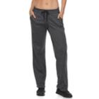 Women's Adidas Fleece Yoga Pants, Size: Large, Grey Other