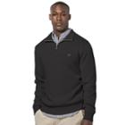 Big & Tall Chaps Classic-fit Quarter-zip Sweater, Men's, Size: Xxl Tall, Black