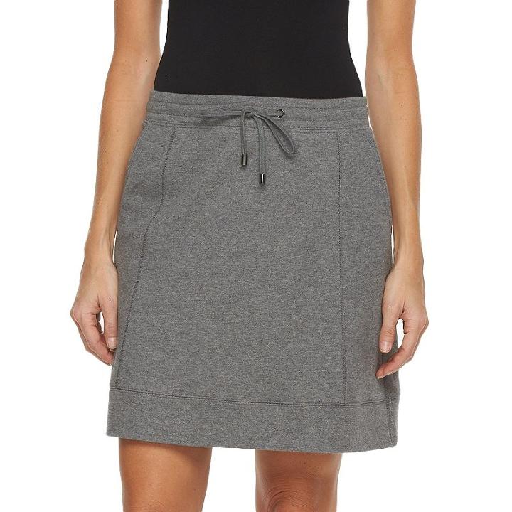 Women's Croft & Barrow&reg; Knit Skort, Size: Xxl, Dark Grey