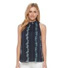 Women's Sonoma Goods For Life&trade; Halter Tank, Size: Xxl, Blue (navy)