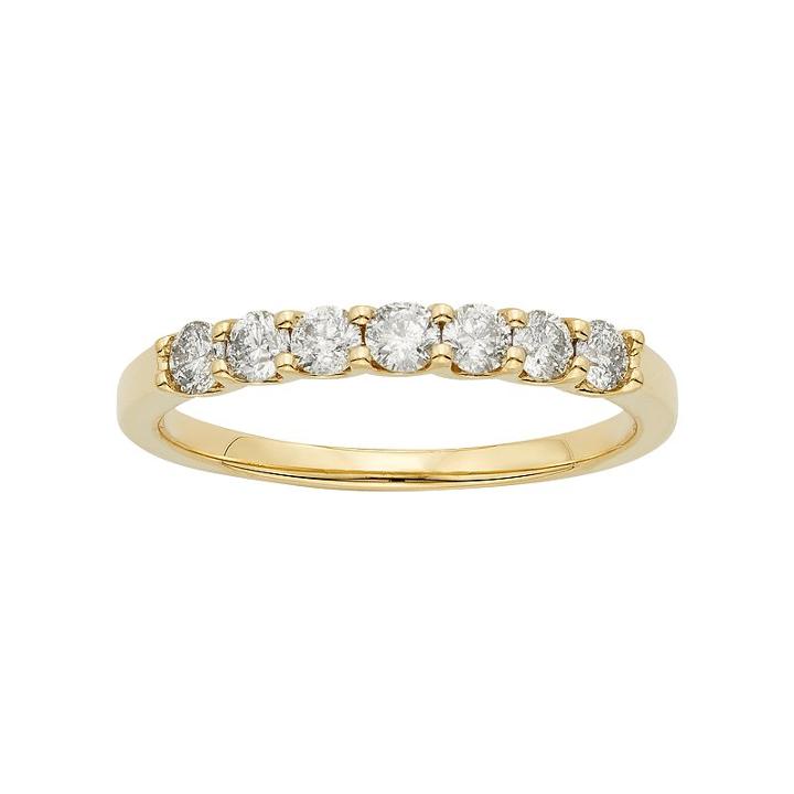 Igl Certified Diamond Wedding Ring In 14k Gold (1/2 Carat T.w.), Women's, Size: 6, White