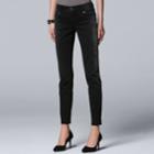 Women's Simply Vera Vera Wang Faded Print Skinny Jeans, Size: 4, Grey
