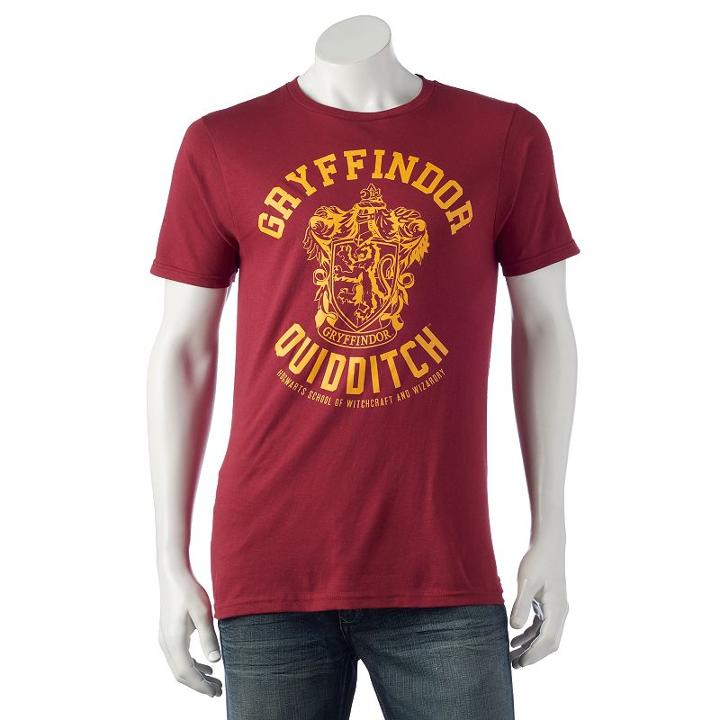 Men's Harry Potter Gryffindor Tee, Size: Large, Red