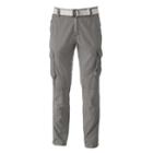 Men's Xray Slim-fit Twill Belted Cargo Pants, Size: 32, Grey